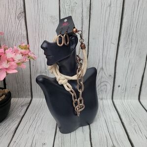 Nautical Bronze Necklace Set with Unique Design